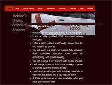 Tablet Screenshot of jacksonsdrivingschool.com